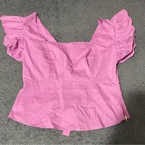 beautiful lilac blouse.